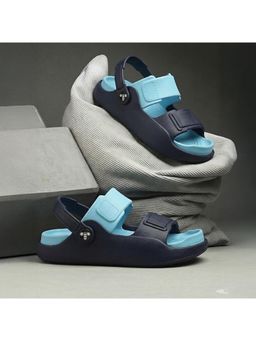 toothless - Boys Navy Sky Blue Slip-On Regular Fit Lightweight EVA Casuals Sandals