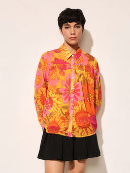 ONLY - Multi-Color Floral Print Shirt