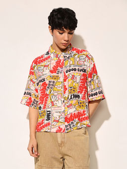 ONLY - Multi-Color Slogan Print Shirt