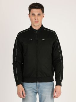 Wrangler - Men Solid Black Jacket (Regular)