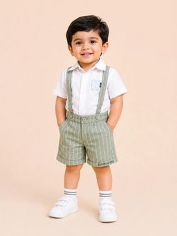 Bloom Up - Kids Pista Green Co-ord Top and Pant Set
