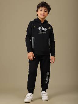 Kidsville - DC Comics Batman Graphic Printed Boys Hoodie and Jogger