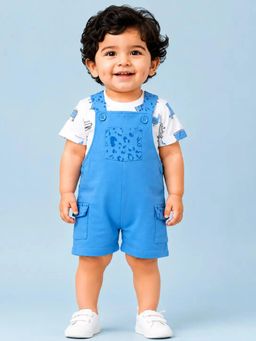 Bloom Up - Ocean Blue T-Shirt and Romper