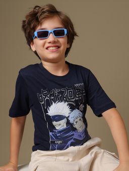 Kidsville - Jujutsu Kaisen Gojo and Itadori Foil Graphic Print T-Shirt