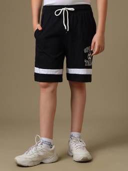 Kidsville - Boys Cotton Graphic Football Sports Team Printed Shorts