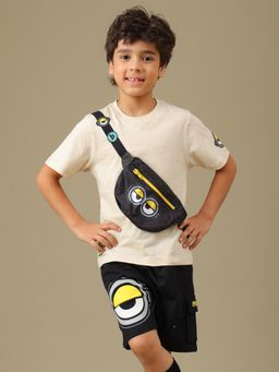 Kidsville - Despicable Me Minions Boys Graphic Regular Tee and Pocket Shorts