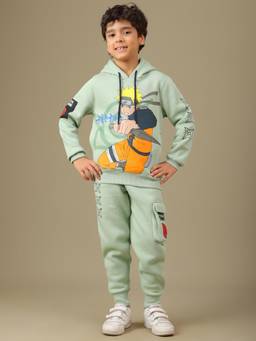 Kidsville - Naruto Graphic Printed Boys Hoodie and Jogger
