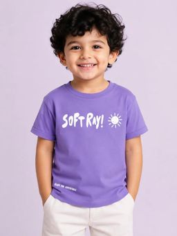 Bloom Up - Soft Ray Graphic Cotton T-Shirt for Boys