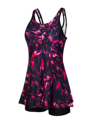 Buy Speedo Sparkleglow Allover Printed Swimdress - Black Online