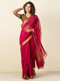 Fabindia - Cotton Mangalgiri Woven Sari