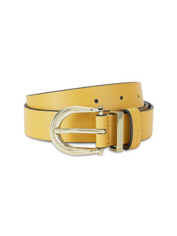 United Colors of Benetton - Gwen Women Pu Non Reversible Belt - Yellow