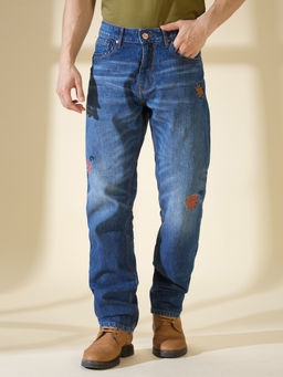 Being Human - Men Blue Casual Cotton Relaxed Jeans