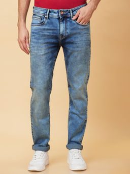 Being Human - Men Blue Casual Cotton Regular Jeans