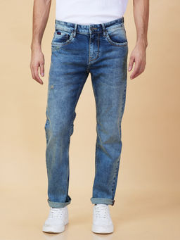 Being Human - Men Blue Casual Cotton Regular Jeans