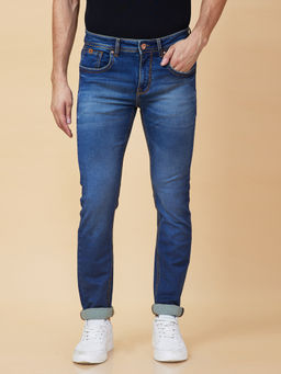 Being Human - Men Blue Casual Cotton Slim Jeans