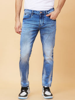 Being Human - Men Blue Casual Cotton Regular Jeans