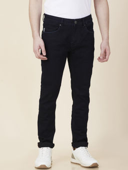 Being Human - Men Black Casual Blended Slim Jeans