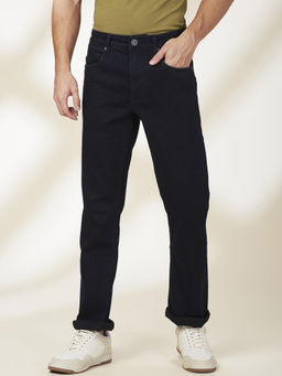 Being Human - Men Navy Blue Casual Blended Slim Jeans