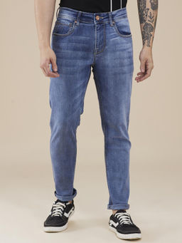Being Human - Men Blue Casual Cotton Slim Jeans