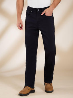Being Human - Men Navy Blue Casual Blended Regular Jeans