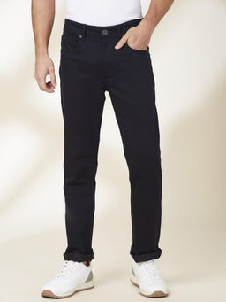 Being Human - Navy Straight Fit Denims For Men By Being Human Clothing