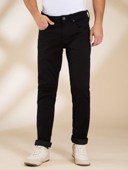 Being Human - Men Black Casual Blended Slim Jeans
