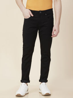 Being Human - Men Black Casual Blended Slim Jeans