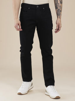 Being Human - Men Black Casual Blended Slim Jeans