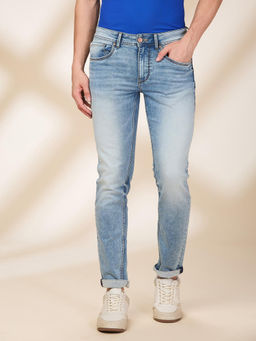 Being Human - Men Blue Casual Blended Slim Jeans