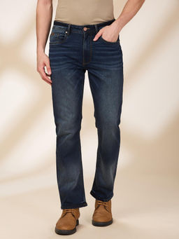 Being Human - Men Navy Blue Casual Blended Regular Jeans
