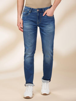 Being Human - Men Blue Casual Blended Slim Jeans
