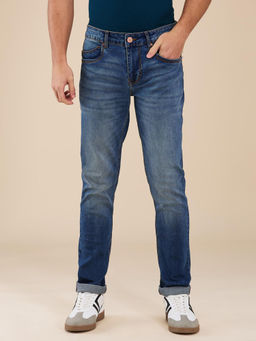 Being Human - Men Blue Casual Cotton Slim Jeans