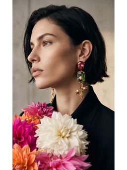 ORNAMAAS - Multi-Color Parrot Earrings