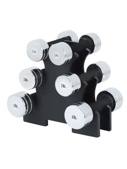 KAKSS - Steel Dumbbell with Stand (19kg)