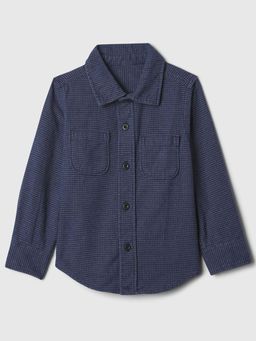 GAP - Boys Houndstooth Spread Collar Shirt