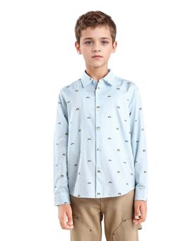 RARE ONES - Kids Traf Light Blue Regular Fit Shirt