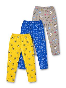 Trampoline - Multi-Color Printed Cotton Lycra Leggings (Pack of 3)