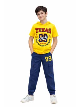 Trampoline - Multi-Color Printed Cotton Blend T-shirt and Joggers