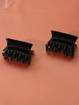 Estele - Black Color Hair Clip of Trendy Style for Women or Girl Pack of 2