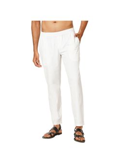 Indivisual - Men's Solid Bright White Pyjama