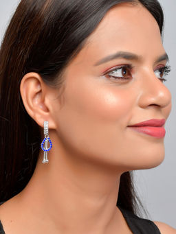 Silvermerc Designs - Set of 6 Silver Plated Multi Color Earrings