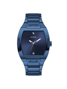 Guess - Men 41.5 mm Blue Dial Analog Watch- GW0387G4 (Medium)