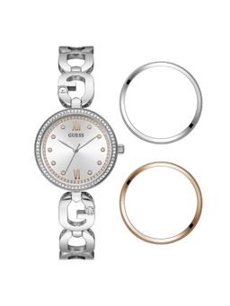 Guess - Women 30 mm Silver Dial Analog Watch- GW0693L1 (Medium)