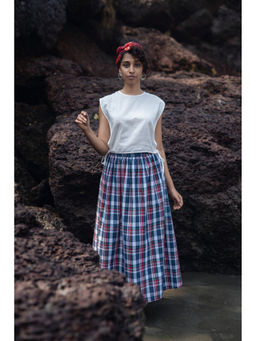 Raas Life - Wrap Blue Skirt