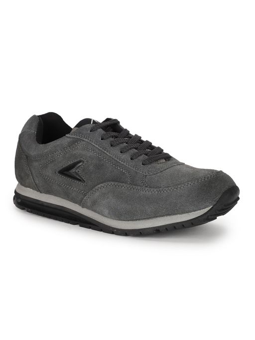 Buy Power Solid Grey Sports Shoes Online