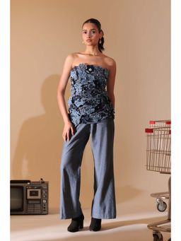 Manvi Daga - Berry Bloom Stripe Co-Ord Set