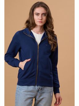 Gipsy - Women Navy Blue Solid Depth Sweatshirt