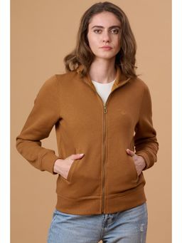 Gipsy - Women Brown Solid Sweatshirt