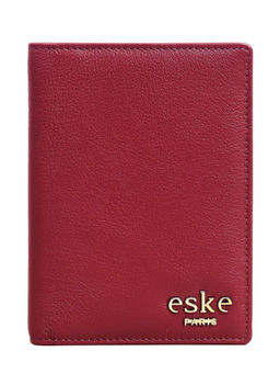 Eske - Addler Passport Case 3 Card Holders Wine & Grey Cosmos