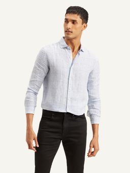 Levi's - Mens Blue Checks Slim Fit Shirt